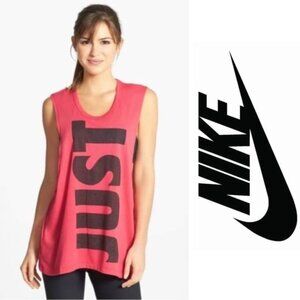 Nike | Red & Black "Just Do It" Muscle Tank Top | Size Extra Small